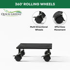 Small Plant Stand with Wheels