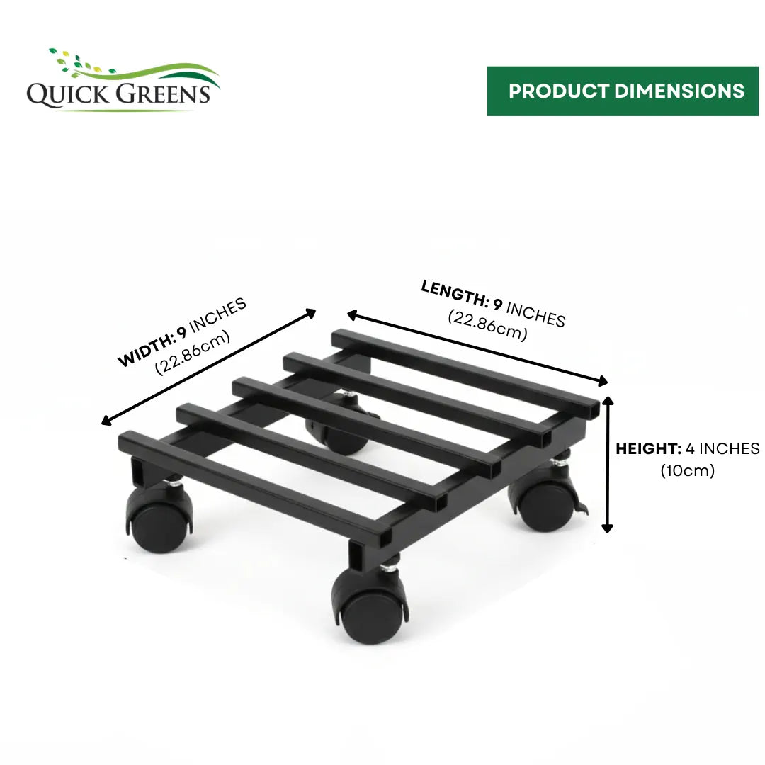 Small Plant Stand with Wheels