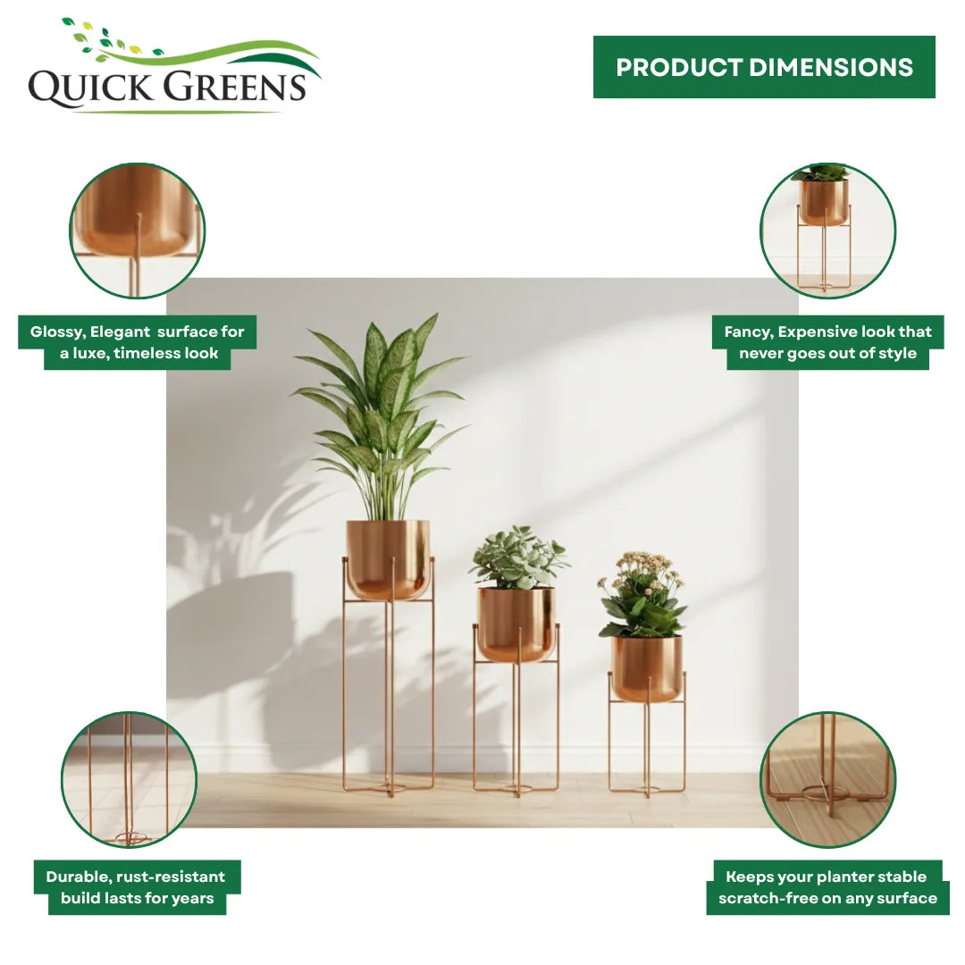 Metal Planters with Stands