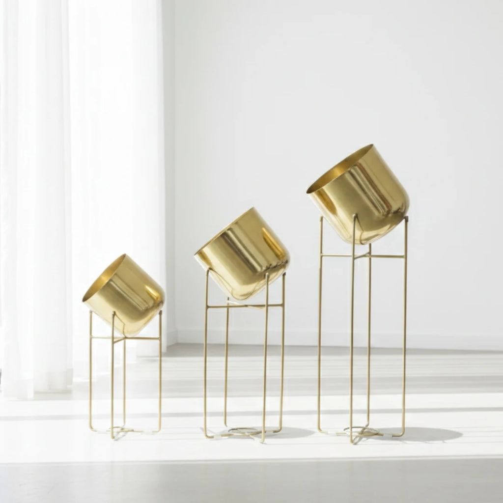 Metal Planters with Stands