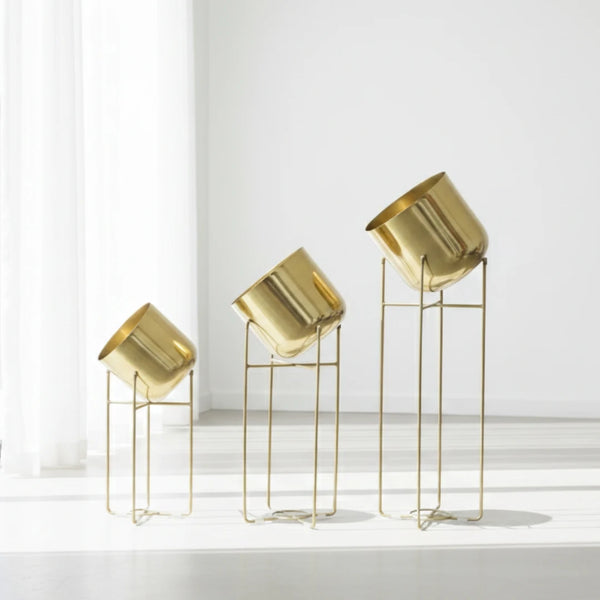 Metal Planters with Stands