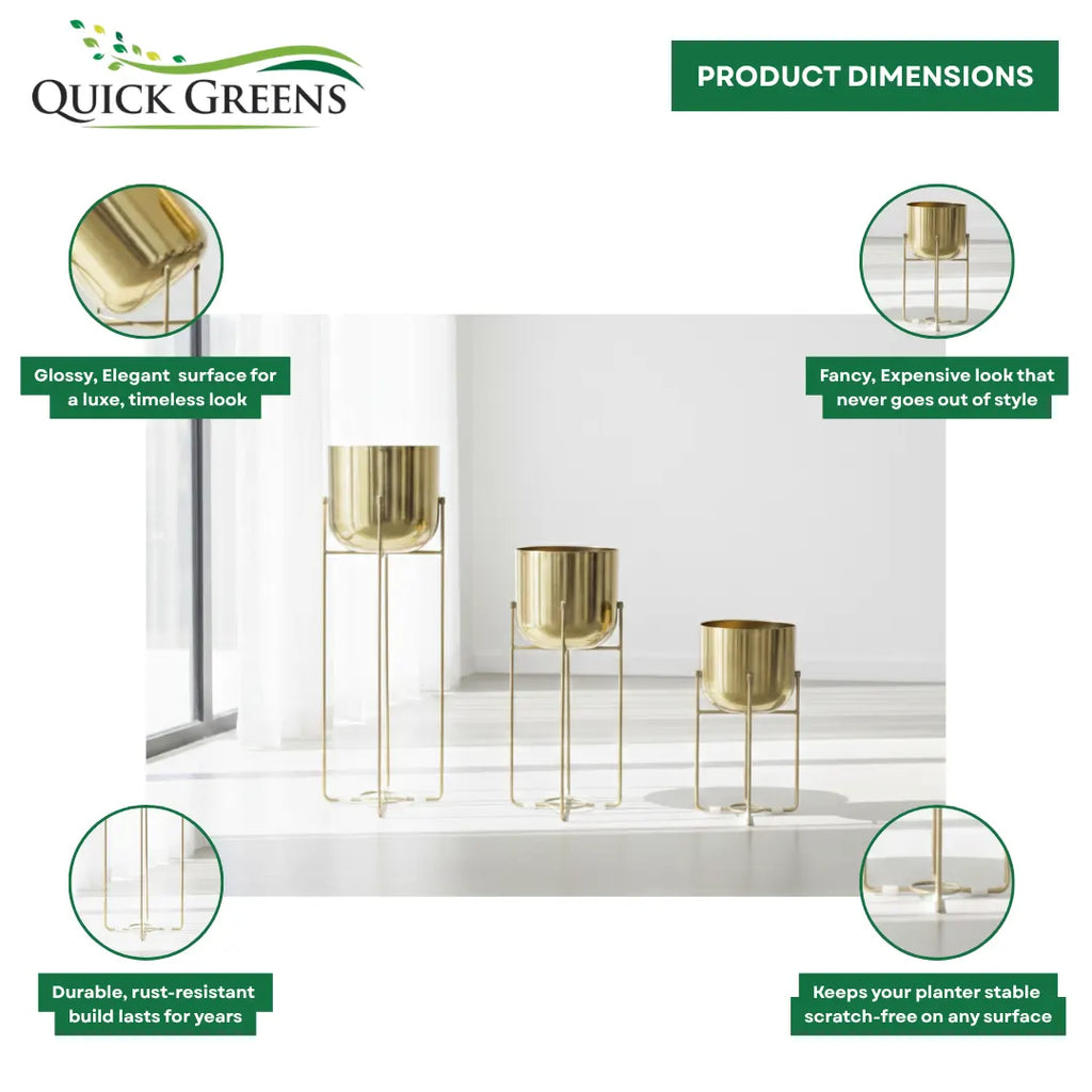 Metal Planters with Stands