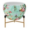 Green Floral Pot with Stand