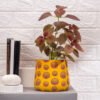 Radiant(Sun) colour print metal planter perfect for every occasion