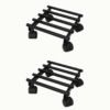 set of 2 Plant Stand with Wheels