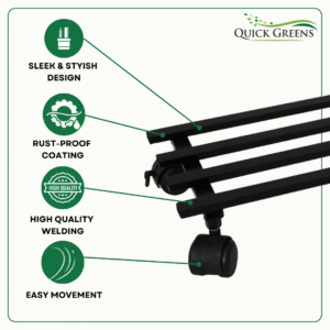 Large Heavy Duty Plant Stand with Wheels